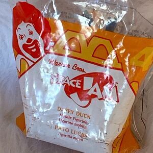 Vintage McDonald’s Space Jam Duffy Duck toy NEW